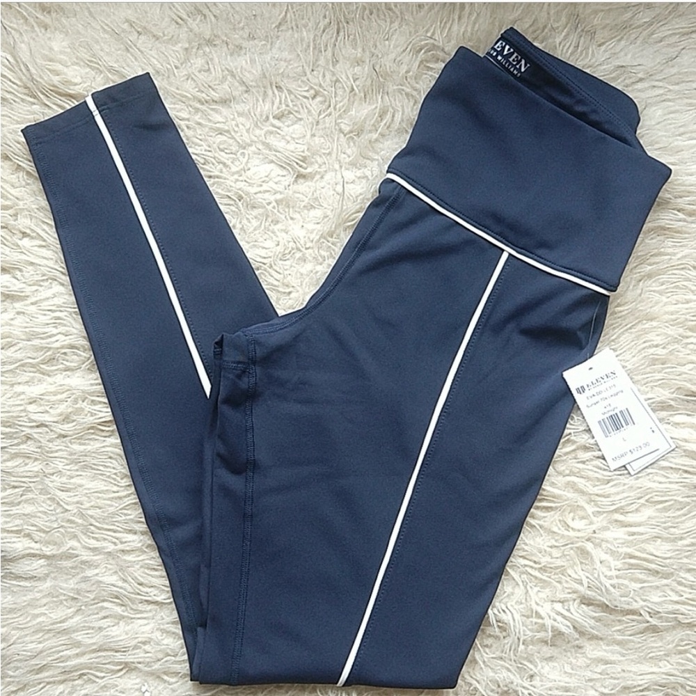 K-Swiss EleVen Venus Williams Sunset 70's Legging Hi-Rise Dark Blue Midnight NWT
